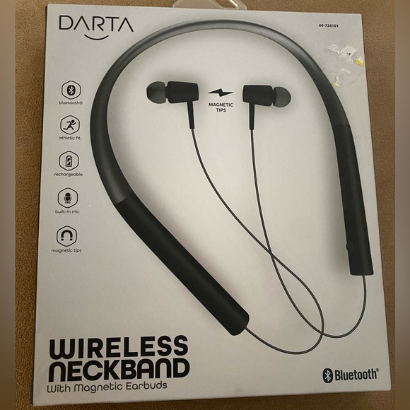 Wireless Neckband w/ Magnetic Earbuds - Picture 1 of 2